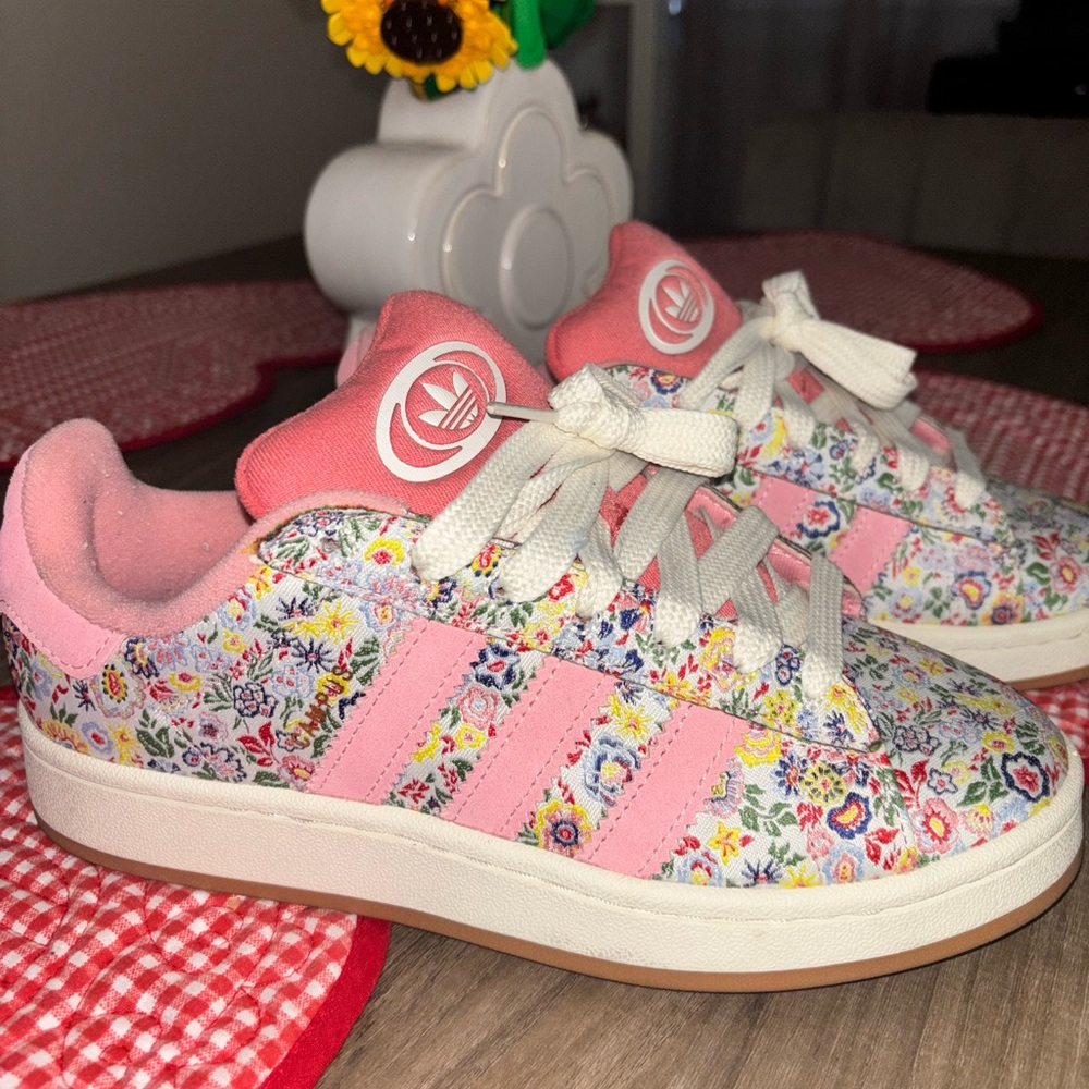 Adidas Kids Multicolor Floral Sneakers